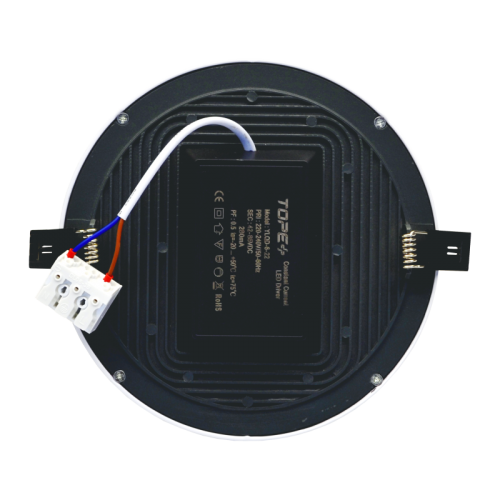 22W round, recessed LED panel SPLIT